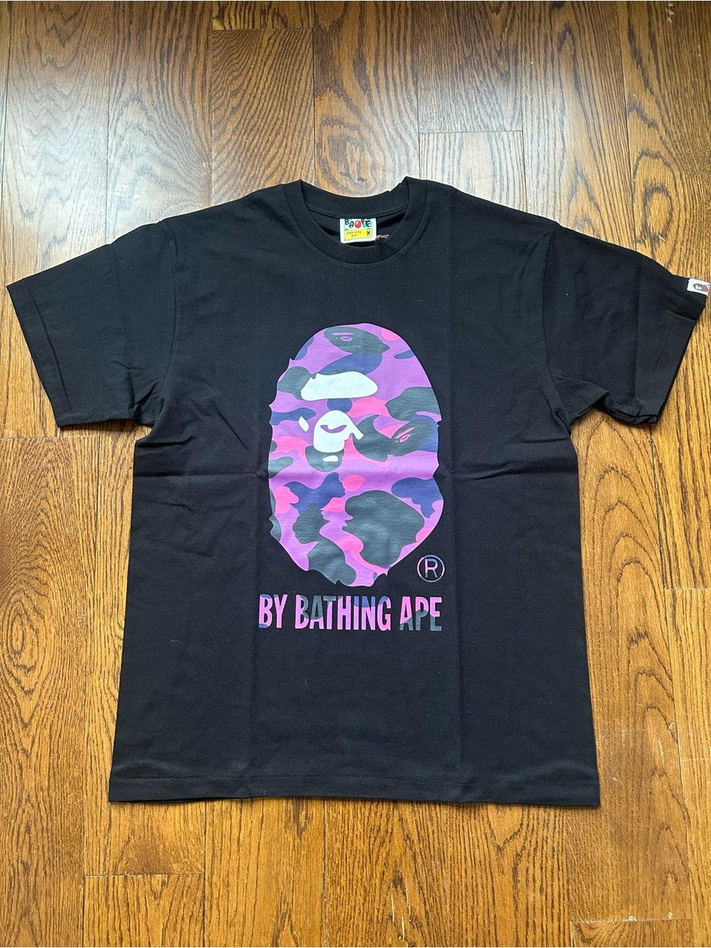 Bape black purple camo t shirt